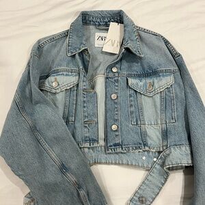 Zara Two Tone Denim Jacket
